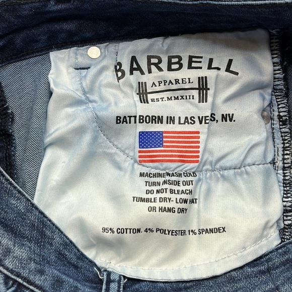Barbell Apparel Athletic Fit Mid Rise Skinny Size 26 - Picture 9 of 16
